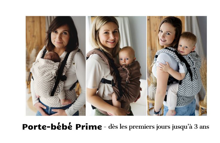Porte-bébé physiologique évolutif – dès les premiers jours jusqu’à 3 ans