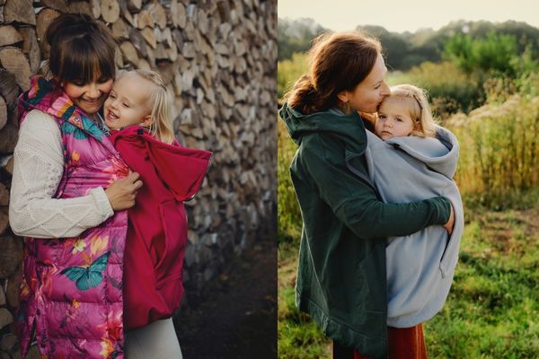 Porter bébé en automne et en hiver – restez au chaud avec une couverture polaire ou softshell