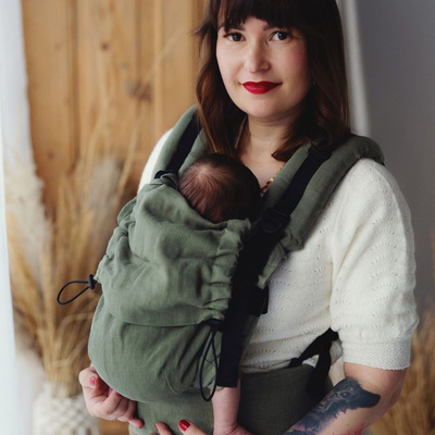 Porte-bébé en lin Prime - Pure Linen Grove