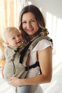Porte-bébé en lin Prime - Pure Linen Dune
