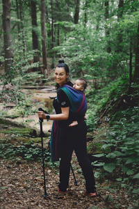 Écharpe de portage Bamboo Misty Zircon - taille 7/2e choix