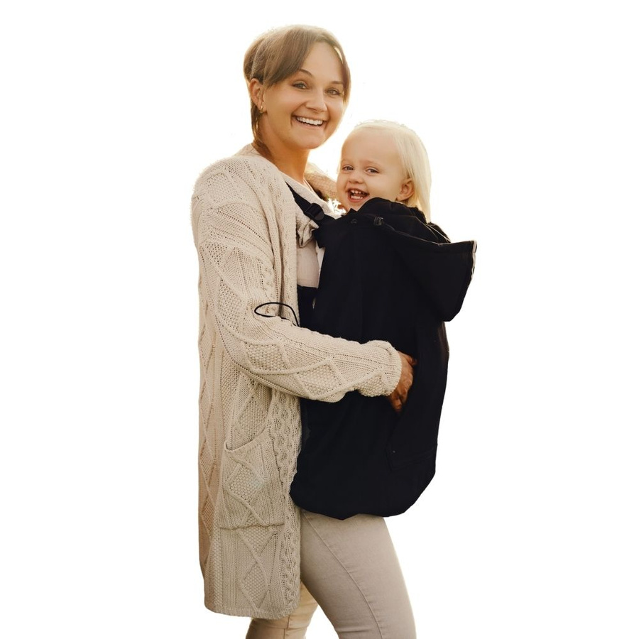 Babywearing Cover (softshell) - Black 