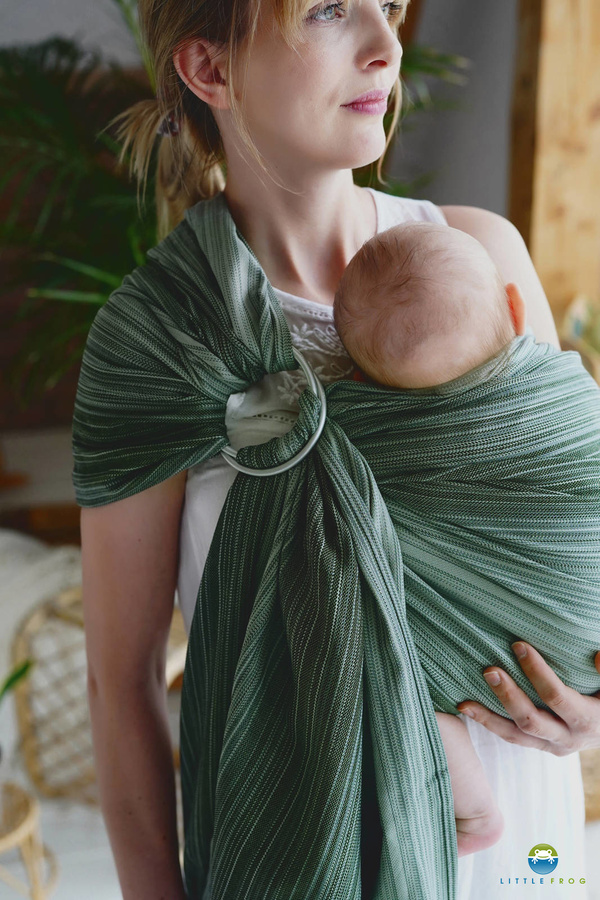 Ring Sling Bamboo Verdelit - taille L (2,3m)