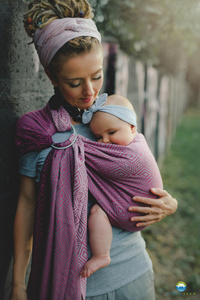 Ring sling Tencel Peony Cube - size L (2,3 m)