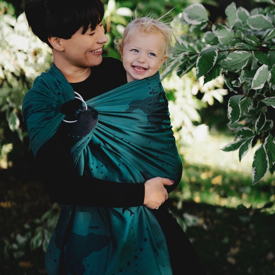 Ring Sling -Teal Wanderlust - taille S (1,7 m)