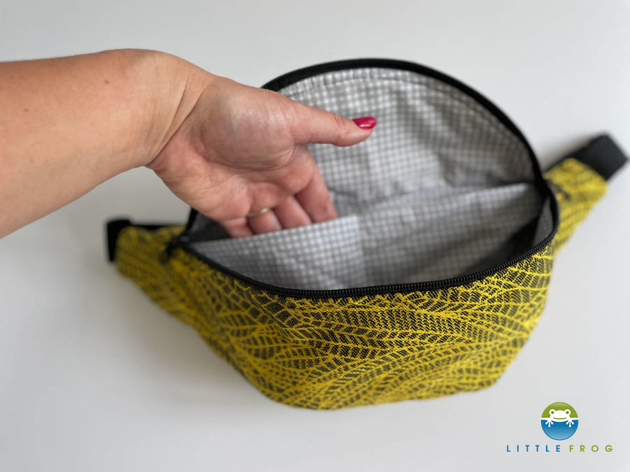 Large WAIST BAG  Little Frog - Lemon Wildness