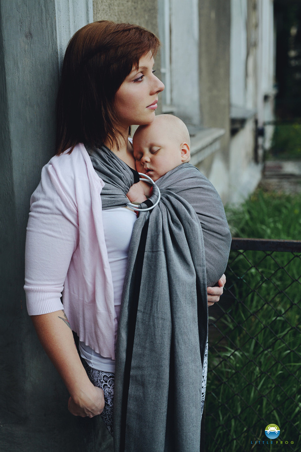 Ring Sling Graphite Herringbone - taille M (2m)