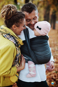Little Frog Baby Sling - Hematite size 3
