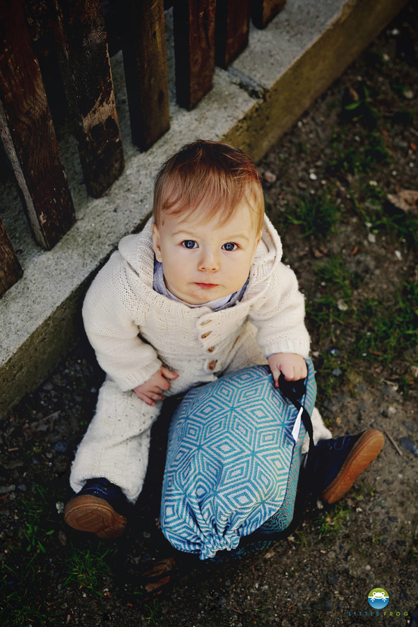 Little Frog Sac à cordon pour écharpe - Evergreen Cube