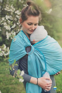 Ring Sling Turquoise Herringbone - taille S (1,7 m)