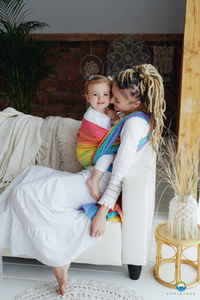 Baby Sling TENCEL™ Daisy Agat size 6 DEMO