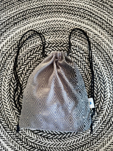 Grand Sac à cordon pour écharpe - Tencel Smokey Cube