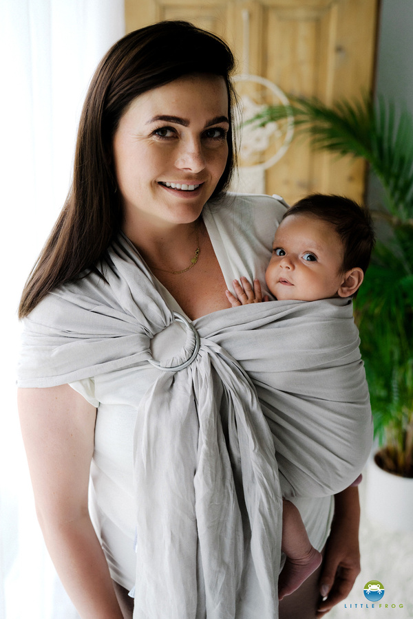 Ring Sling Pure Linen Fossil - taille S (1,7 m) DEMO