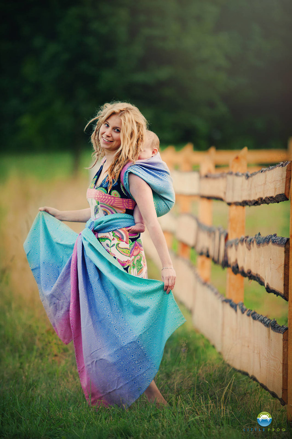 Écharpe de portage Linen Aurora Cube - taille 5