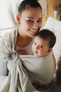 Ring sling Pure Linen Sandstorm - size S (1,7 m) DEMO