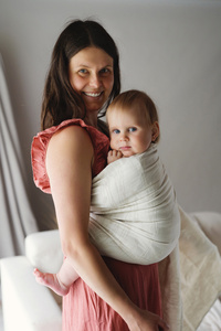 Ring Sling Linen Summer Meadow - taille M (2,0 m) /2e choix