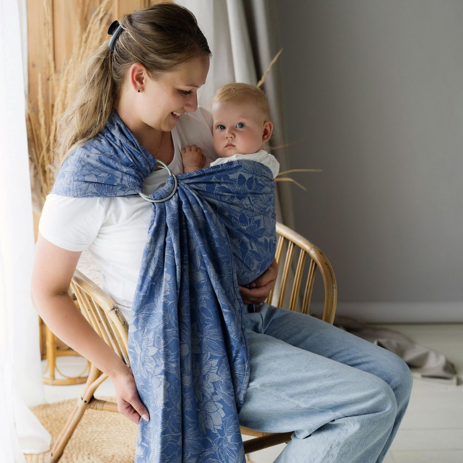 Ring sling Linen Lotus Breeze - size M (2 m)