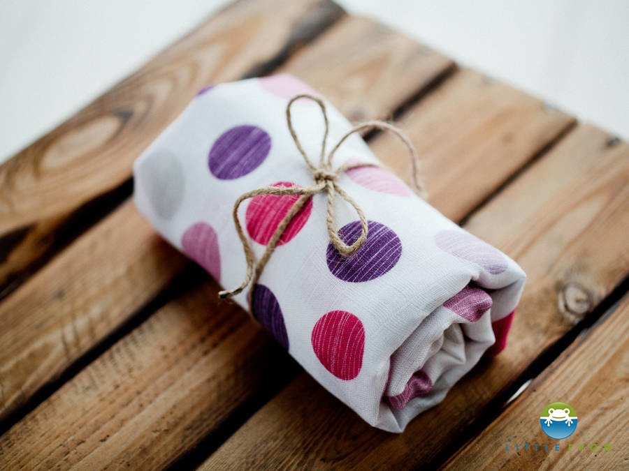 Little Frog Bamboo Swaddle - Lovely dots