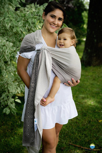 Ring sling Tencel Smokey Cube - size S (1,7 m) /2nd class