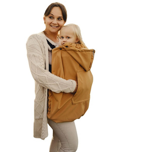 Babywearing Cover (softshell) - Mustard 