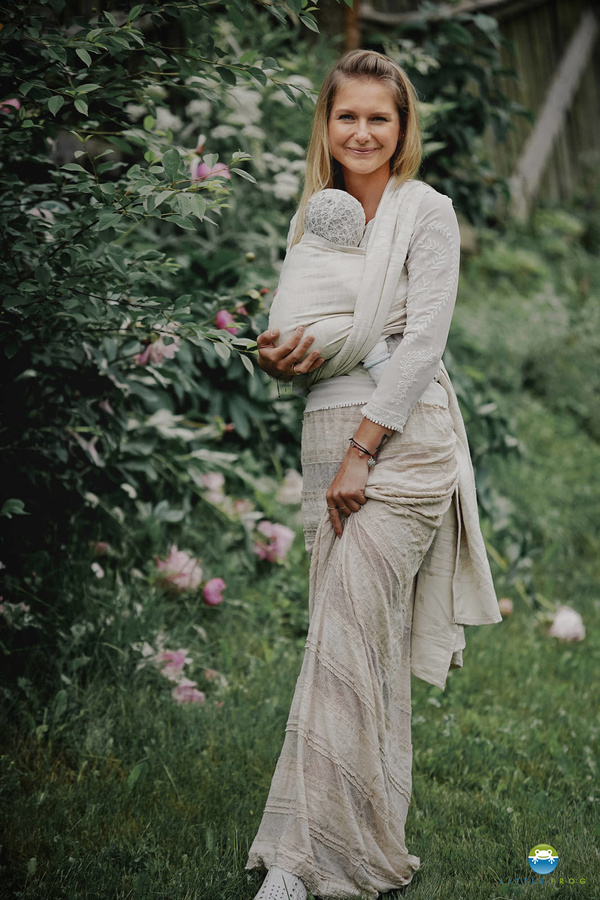 Écharpe de portage Linen Summer Meadow - taille 4 / 2e choix