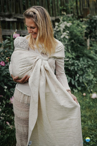 Ring Sling Linen Summer Meadow - taille L (2,3 m)