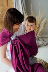 Ring Sling Pure Linen Orchid - taille M (2 m)