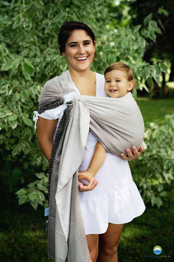 Ring Sling TENCEL™ Smokey Cube - taille S (1,7m)