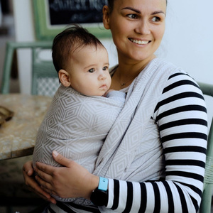 Écharpe de portage Grey Cube - taille 5