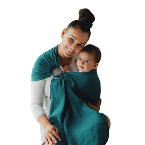 Ring Sling Pure Linen Deep Aqua - taille S (1,7 m)