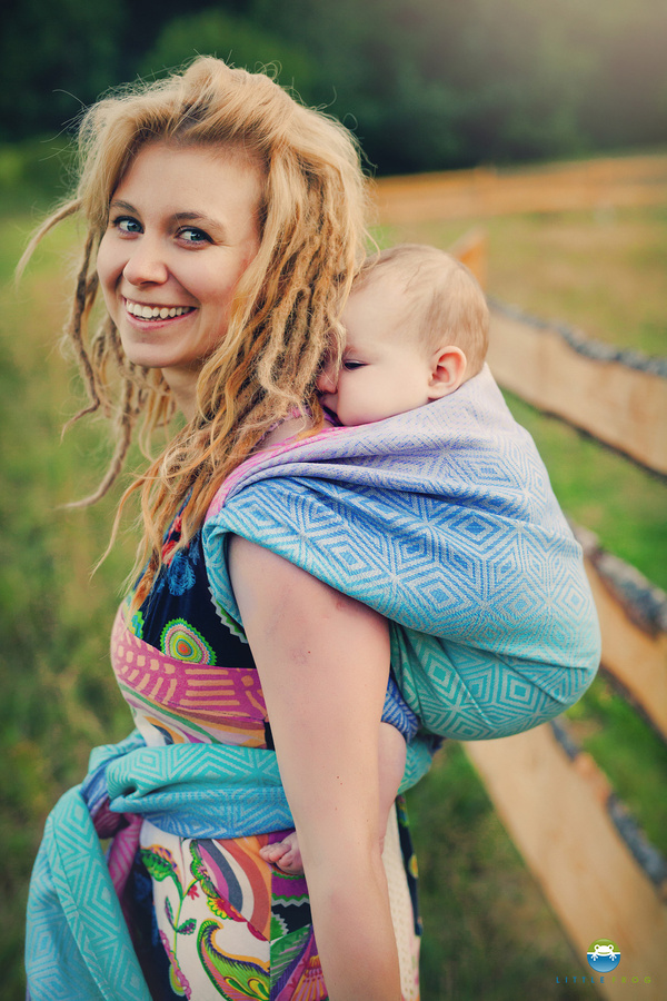 Baby Sling Linen Aurora Cube size 7 /2nd grade