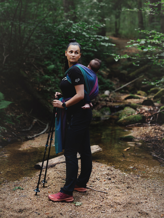 Écharpe de portage Bamboo Misty Zircon - taille 7/2e choix