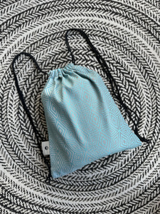 Large Drawstring Bag for wrap/sling - Stormy Cube