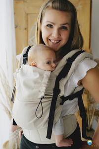 Porte-bébé ergonomique Prime Linen Ecru 