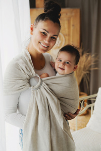 Ring sling Pure Linen Sandstorm - size S (1,7 m) DEMO