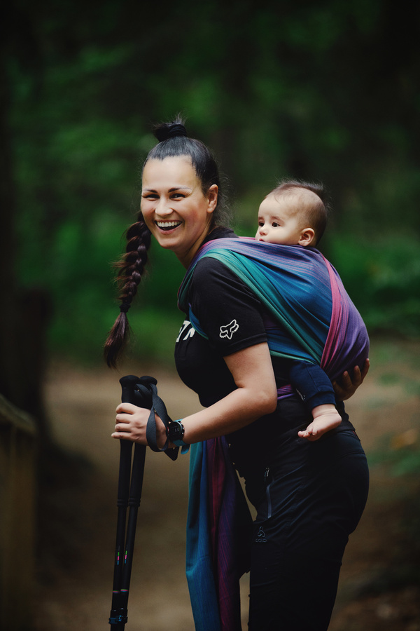 Baby Sling Bamboo Misty Zircon size 6 /2nd grade