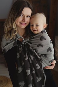 Écharpe ring sling marron Cosy Love taille M – pour bébé et bambin