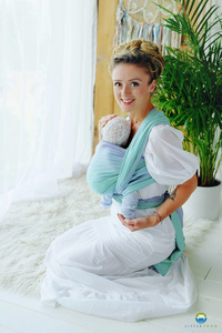 Baby Sling Bamboo Larimar size 6