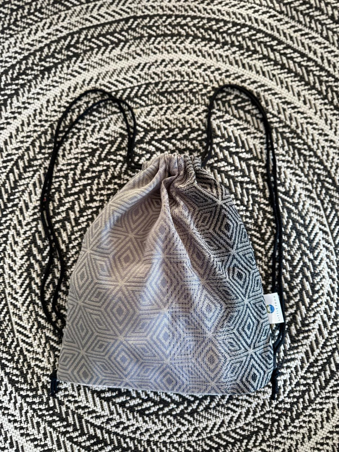 Grand Sac à cordon pour écharpe - TENCEL™ Smokey Cube