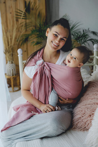 Ring sling Pure Linen Hutt Lagoon - size M (2 m) DEMO
