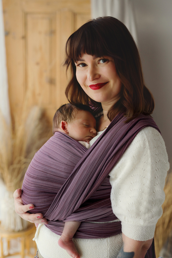 Écharpe de portage douce pour débutants Bamboo Rubellite - taille 5