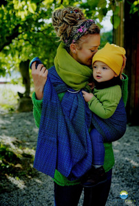 Ring sling TENCEL™ Lovely Darkness - size S (1,7 m)