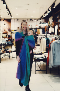 Ring Sling TENCEL™ Aurora Cube size L (2,3 m)