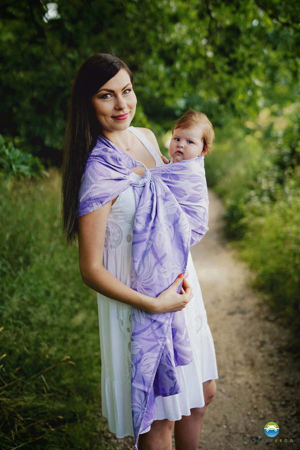 Ring Sling Lilac Flowrora - taille S (1,7 m)