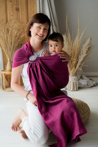 Ring Sling Pure Linen Orchid - taille M (2 m)