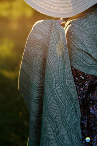 Ring Sling Green Linen Harmony - taille L (2,3 m)