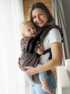 Porte-bébé en lin Prime - Pure Linen Frappe