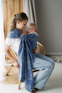 Ring sling Linen Lotus Breeze - size M (2 m)