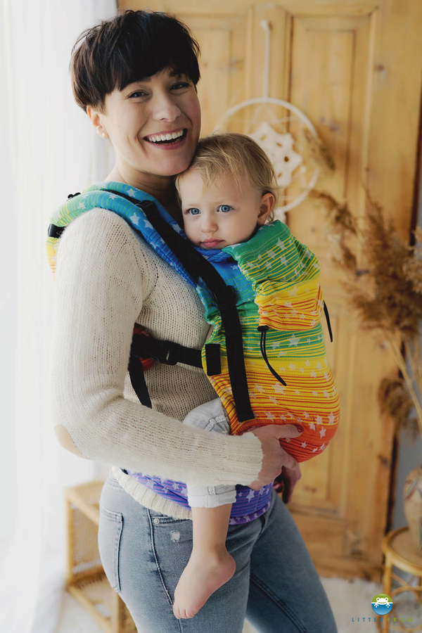 Porte-bébé ergonomique Prime Rainbow Stars