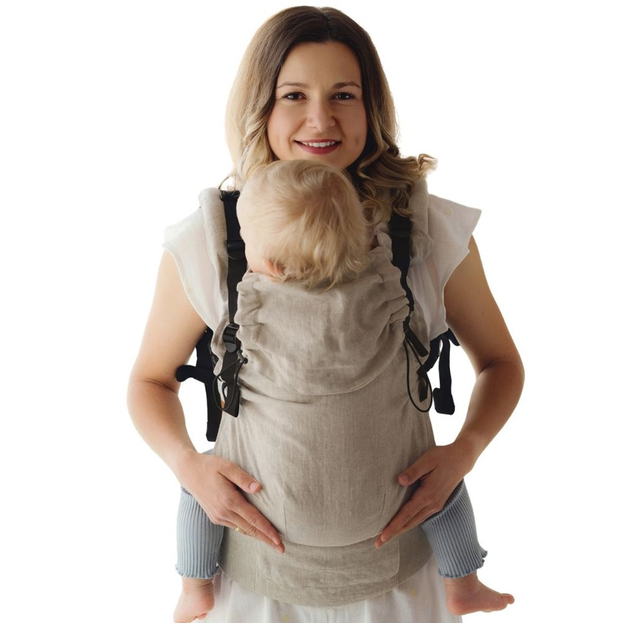 Porte-bébé en lin Prime - Pure Linen Dune